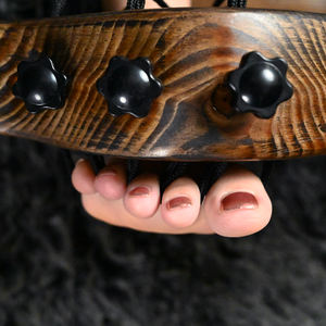 Restricción de Tobillo de Madera, Juego de Auto-Bondage, Estimulación de Dedos, Herramientas de Castigo, Juguetes Sexuales, Entrenamiento <span class=keywords><strong>BDSM</strong></span>, Grilletes, Estimulación de Pies para Parejas - Product Image 2