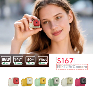 กล้องจิ๋ว S167 แบบจี้ห้อยคอ ดีไซน์ทันสมัย พร้อมฟิลเตอร์หลากหลาย ตัวเลือกสีแฟลช สายชาร์จแบบ Eco  สร้อยคอแฟชั่น กล้องสไตล์เรโทรสุดเก๋ - Product Image 2