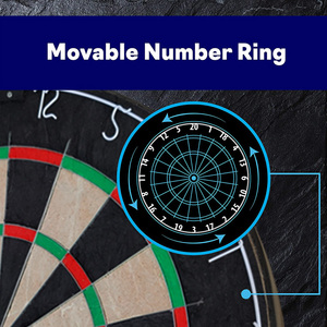 Chuyên nghiệp Tự Chữa Bệnh tùy chỉnh Blade lông Dartboard một mức độ sisal xách tay Bảng phi tiêu cho trò chơi - Product Image 4