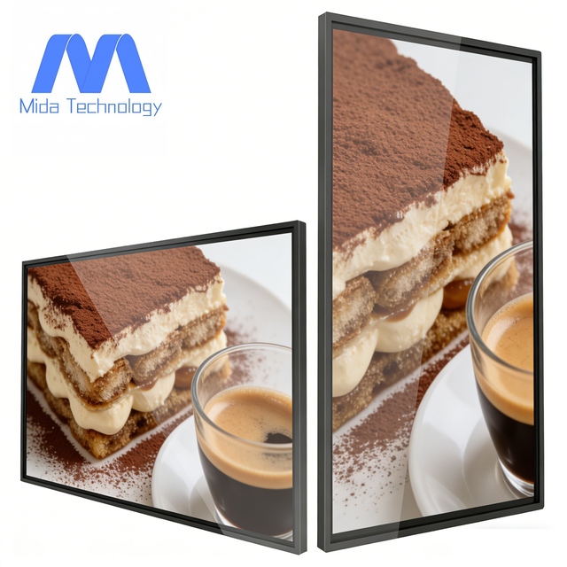 MIDA Full hd Advertising Screen 32 Inch Wall Hanging Touch Screen Vertical Lcd Panel Advertising Display Advertising Machine
