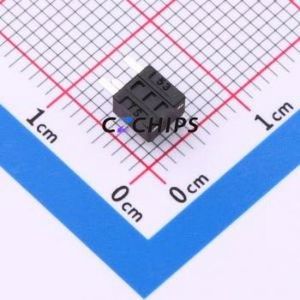 SMG-02B-H038A0 Tactile Switch Bent Lead Through Hole-3P,4.5x4.5mm Switch Single Pole Single Throw Round Button 2.5N 4.5mm - Product Image 2