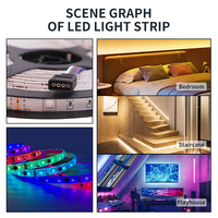 Tira de luz LED SMD5050 5M Smart RGB con aplicación/Wifi controlada 5M 10M 15M tira de luz Led para Decoración