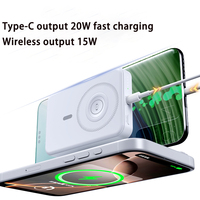 Nuevo Cargador Portátil Inalámbrico Magnético de 15W y 10000mAh con Soporte, Carga Rápida