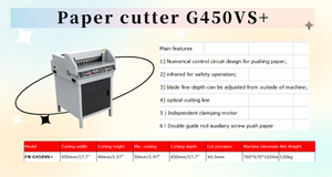 Birlikte satış rezerv fiyat kombinasyonu yapışkanlı ciltleme makinesi C20 elektrik kağıt kesici G450VS + - Product Image 2