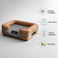 Canapé intelligent pour animaux de compagnie USMILEPET CE ROHS FCC avec circulation d'eau, refroidissement et chauffage, contrôle de la température, lit intelligent pour chien et chat