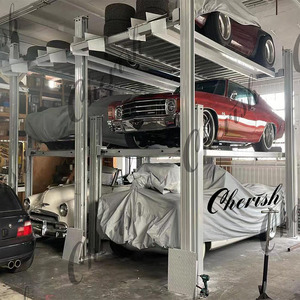 Ba Stacker hệ thống đỗ xe 4 bài xe nâng 3 cấp độ Thiết bị lưu trữ xe bãi đậu xe - Product Image 3