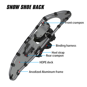 XATP Factory Outlet Logotipo personalizado Marco de aluminio Caminar al aire libre Aleación de aluminio Zapatos de nieve para hombres Mujeres - Product Image 3