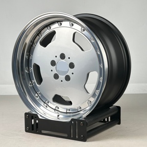 BK Roues forgées 3 pièces pour Mercedes R129 R107 W124 W126 W205 W204 W211 W212 W203 <span class=keywords><strong>17</strong></span> 18 19 pouces Jante en alliage poli 5x112 Roues - Product Image 3