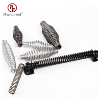 Ressort de compression en acier au carbone en spirale RF, en forme de tambour, zingué, robuste, pour usage industriel, capacité de charge de 100 lb, tailles personnalisées