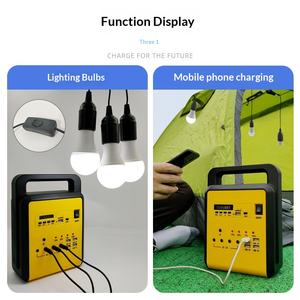 Sistema de Energía de Emergencia Portátil, Silicio Policristalino, PWM, Pequeño, Fuera de la Red, para Exteriores, Carga y Iluminación - Product Image 2
