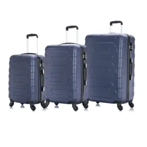 Хит продаж, популярный чемодан на колесиках, прочный пластиковый багажный комплект из 3 предметов, чехлы на колесиках для мужчин и женщин