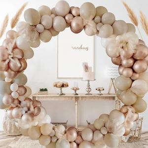Kit Arco di Palloncini Oro Sabbia Retrò di Lusso, Set Decorativo per Feste di Compleanno, Palloncini con Coriandoli per Eventi e Sfondi per Feste - Product Image 4