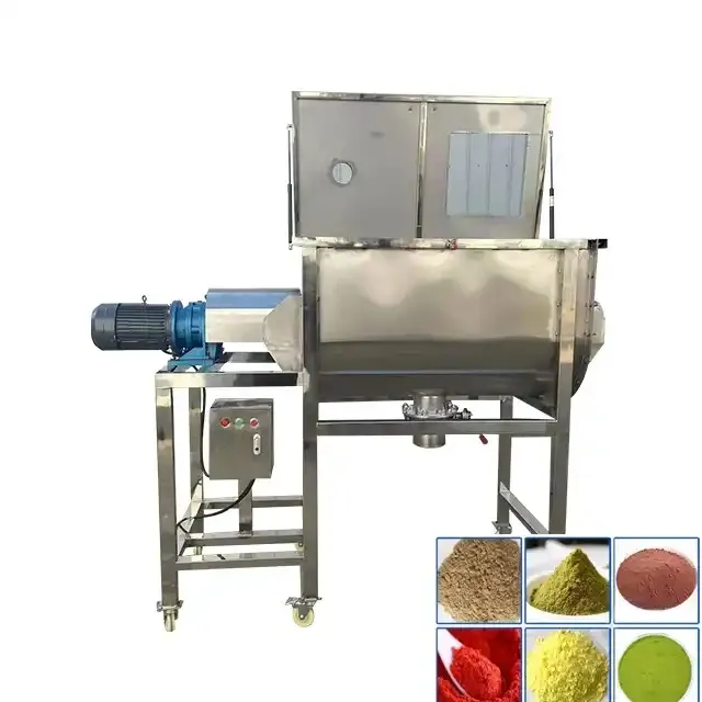 Horizontale Mixer 200l 500l 900l 1000l Ss304 Dubbele Schroef Lint Mixer Droog Poeder Mengmachine Voor Chemicaliën