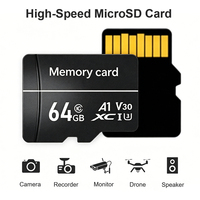 Tarjeta de Memoria SDXC TF U3 V30 A1 de 64GB 128GB 256GB para Cámaras 4K, Cámaras de Coche, Drones y Grabación de Video