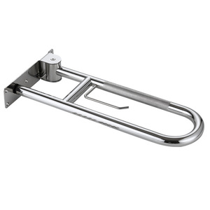 Commercial Heavy-Duty Non-Slip Grab Rail Stainless Steel Nylon ABS Plastic Flange Bathroom Handrail For Hospitals Disabled - Product Image 2