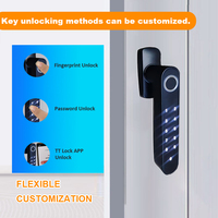 Serrure de porte numérique du fabricant, poignée de porte à code, installation facile, serrure intelligente à double rangée de mot de passe, serrure de fenêtre électrique