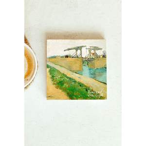 Posavasos de Piedra Individual de la Serie 17 de Vincent Van Gogh, Diseño Cuadrado para Regalo Empresarial o Promocional - Product Image 1