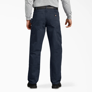 Rigby Relaxed Fit 100% algodón recto Casual <span class=keywords><strong>cremallera</strong></span> Fly cintura media estambre tela pantalón hombres pantalones de trabajo originales - Product Image 2