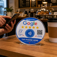 Autocollant NFC 10 cm, étiquette anti-métal en ferrite 13,56 MHz, étiquette étanche avec code QR pour contrôle d'accès