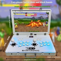 Mesin Arcade Layar 21-Inci Baru 2026, Joystick All-In-One Desktop untuk Dua Orang, Konsol Game Portabel untuk Rumah, Garansi 1 Tahun (Bahasa Inggris)