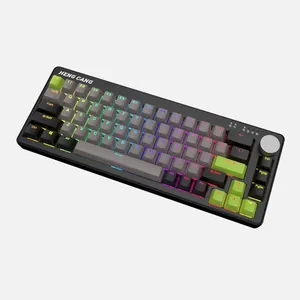 Clavier mécanique RVB ergonomique en gros différentes couleurs touches anti-fantôme triple mode pour ordinateur