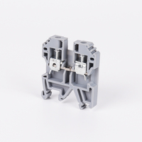 SAK 4/10 Schraubklemmen 4mm² 32A 800V Kombinationsanschluss Durchgangs-DIN-Schienen-Klemmenblock