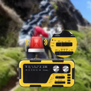 Solar-Powered NOAA Emergency Radio, AM/FM/SW with Hand Crank & Power Bank - Product Image 2