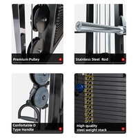 Équipement de fitness pour salle de sport commerciale, appareil multifonction, cage de musculation à une station, rack de squat, machine à câble Smith