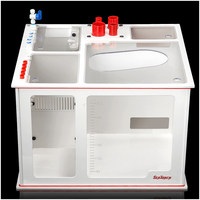 Réservoir en acrylique sur mesure pour aquarium de luxe, boîte de filtration, système de filtration inférieur écologique, personnalisation non standard
