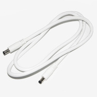 Câble d'alimentation CC mâle-mâle DC5.5x2.5mm/DC5.5x2.1mm 12V 1m pour appareils électroménagers et ordinateurs