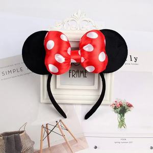 عيد الميلاد القوس عصابات رأس الأميرة رابونزيل الوردي ميني الماوس آذان الرأس تأثيري زي للنساء الفتيات - Product Image 4