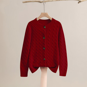 <strong>Navy</strong> Cable Knit Ultra Soft Comfortable and Classic Daily Wardrobe Essential <strong>Cardigan</strong> - Product Image 2