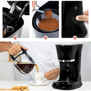 <span class=keywords><strong>2022</strong></span> Dubai Brew 110V Fusible térmico Cafetera de goteo eléctrica con filtros Capacidad de 12 tazas para uso en hoteles y hogares - Product Image 6