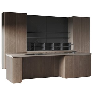 Nuovo Design Moduler Curvo Armadio Da <span class=keywords><strong>Cucina</strong></span> Fronti Solido Cabinet In <span class=keywords><strong>Legno</strong></span> Con Cassetto Porta - Product Image 2