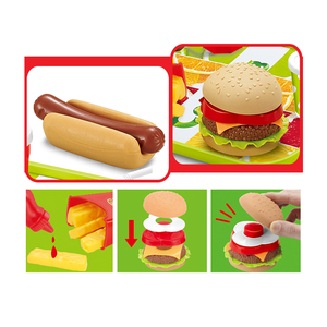 <span class=keywords><strong>Jeux</strong></span> <span class=keywords><strong>de</strong></span> cuisine miniature en plastique pour enfants, pièces, <span class=keywords><strong>jeux</strong></span> éducatifs, simulation d'aliments, rapide pour bébés - Product Image 2