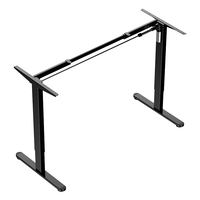 Cadre de bureau certifié ergonomique, assis et debout, hauteur de 28 à 46 pouces, cadre de table électrique réglable, base de bureau de table inversée à 2 étages