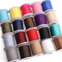 Fil de cire coréen 0,5-2 mm, perles lâches, matériel pour la fabrication artisanale de bracelets, colliers et bijoux, kit d'accessoires.