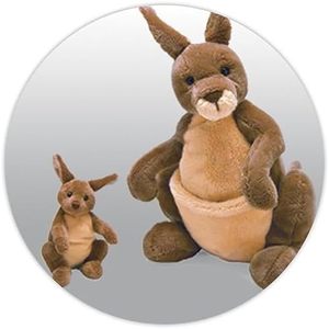 <span class=keywords><strong>Peluche</strong></span> <span class=keywords><strong>Canguro</strong></span> da 10 Pollici con Cucciolo Rimovibile, Super Morbido, Stile Carino, Lavabile, Regalo per Anniversario - Product Image 2