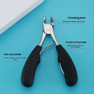 Coupe-ongles spécial en acier au carbone pour ongles incarnés, à double ressort, pour peaux mortes, modèle 708 Bec d'aigle - Product Image 1