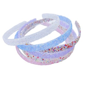 Bandeau à paillettes en strass pour filles Accessoires de cheveux pour enfants avec fonction de lavage du visage Pince à cheveux de la série Spring Summer Color - Product Image 5