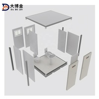 Système de toilettes modulaires personnalisable pour les écoles Zones rurales Parcs hautement adaptés aux immeubles de bureaux Appartements Hôtels Villas Fabriqué en acier