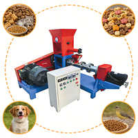 Extrudeuse d'aliments pour poissons YYHB, petite machine à croquettes 220V/380V pour aliments de démarrage pour animaux de compagnie 40-60kg/h