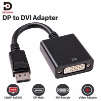 Adaptateur DFX DP vers DVI-D 1080P Full HD, convertisseur vidéo mâle vers femelle pour ordinateur de bureau, ordinateur portable, moniteur, projecteur