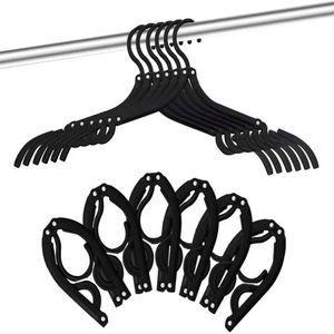 Travel Clothes Hangers Portable Lightweight Folding Clothes Non-Slip Folding Hangers Drying Rack Travel Access - Product Image 1