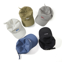 Casquette de baseball sportive 6 panneaux personnalisée avec logo brodé, séchage rapide, couleur unie, printemps-été, pour homme