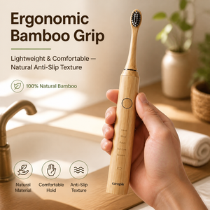 Cepillo <span class=keywords><strong>de</strong></span> <span class=keywords><strong>Dientes</strong></span> Eléctrico Sónico Carepik para Adultos, Ecológico, con Diseño Delgado para Viajes, Carga Inalámbrica, Resistente al Agua IPX7 - Product Image 2
