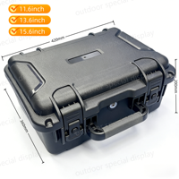 Moniteur LCD portable industriel à écran tactile pour station terrestre de drone, format valise
