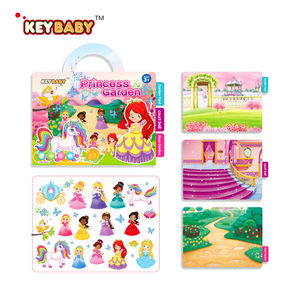 KEYBABY - Libro de Pegatinas Adhesivas Reutilizables con Temática Creativa Multicolor Personalizada para Niños, Muestra <span class=keywords><strong>Gratis</strong></span> Disponible, Envío Rápido - Product Image 1