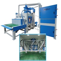 Machine de sablage automatique à haute efficacité avec convoyeur, équipement de sablage