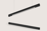 Bande lumineuse LED avec Suspension linéaire 100W, tube de chauve-souris, Style moderne industriel, en Aluminium